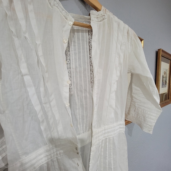 Antique Victorian 1900s Lawn Dress - Picture 12 of 12